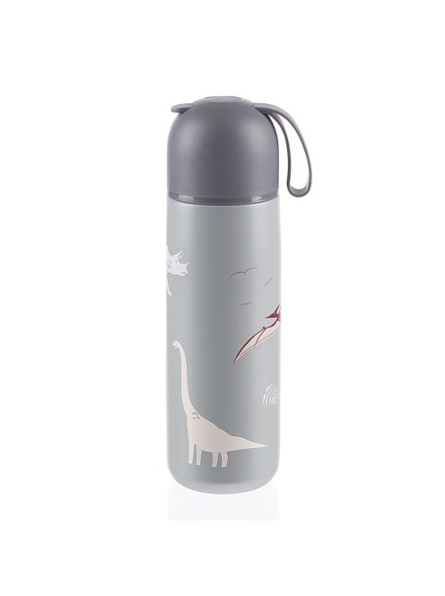Zopa 400 ml-es termosz szilikon fogantyúval, dínó Dino