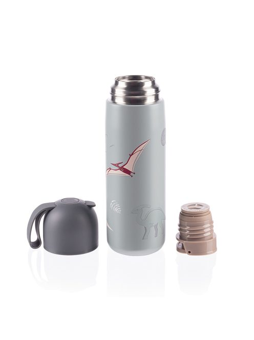 Zopa 400 ml-es termosz szilikon fogantyúval, dínó Dino