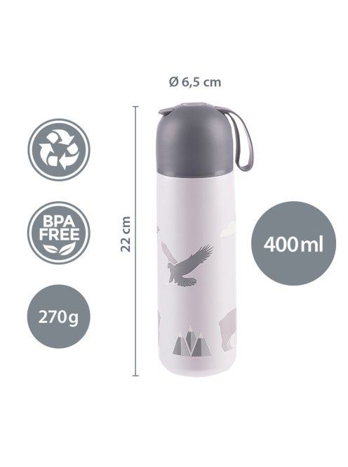 Zopa 400 ml-es termosz szilikon fogantyúval, csillagok Stars