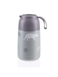 Zopa 620 ml-es ételtermosz szilikon tartóval, dínó Dino