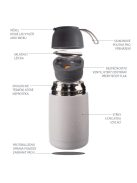 Zopa 620 ml-es ételtermosz szilikon tartóval, dínó Dino