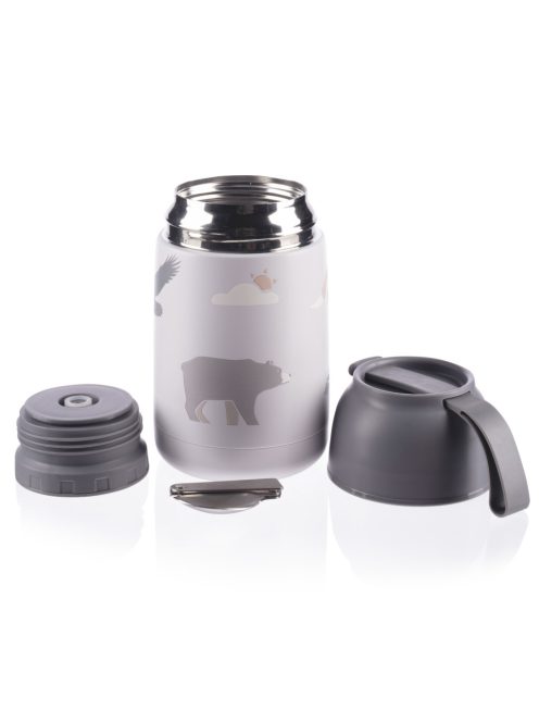 Zopa 620 ml-es ételtermosz szilikon tartóval, hegyvidék Mountains