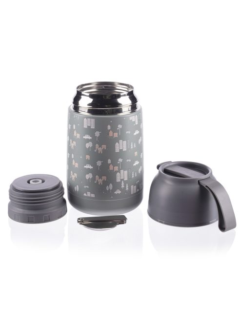 Zopa 620 ml-es ételtermosz szilikon tartóval, city City
