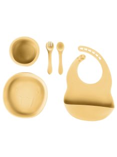   Zopa Szilikon étkezési szett - mustársárga Mustard Yellow