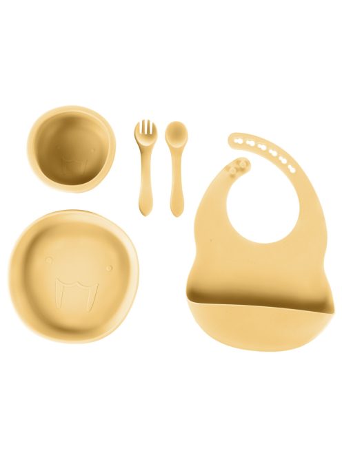 Zopa Szilikon étkezési szett - mustársárga Mustard Yellow