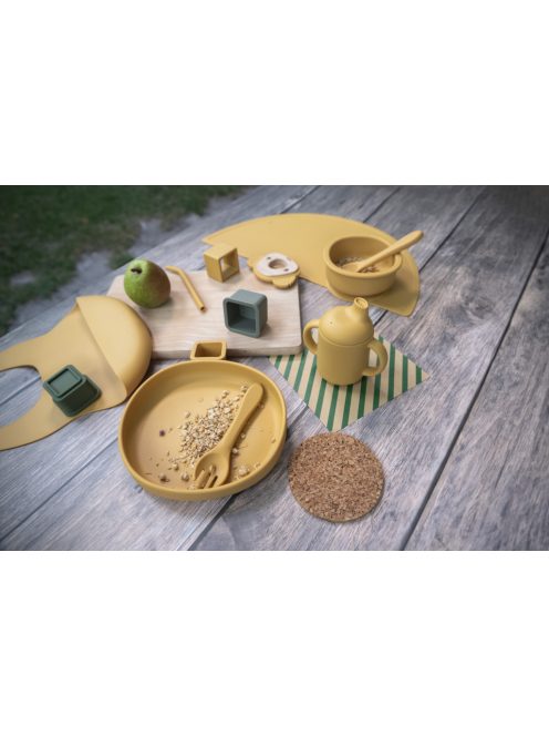 Zopa Szilikon étkezési szett - mustársárga Mustard Yellow