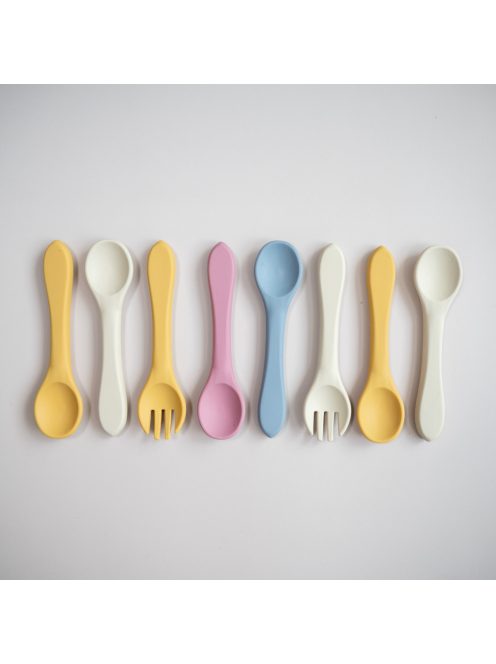 Zopa Szilikon étkezési szett - galambszürke Dove Grey