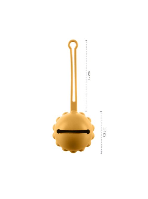 Zopa Szilikon cumitartó tok - mustásárga Mustard Yellow