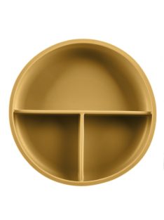   Zopa Szilikon osztott tányér tapadókoronggal - mustársárga Mustard Yellow