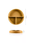 Zopa Szilikon osztott tányér tapadókoronggal - mustársárga Mustard Yellow