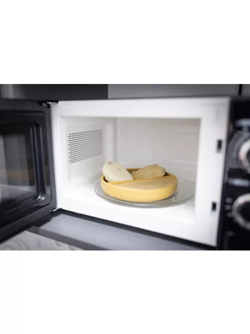 Zopa Szilikon osztott tányér tapadókoronggal - rózsaszín Old Pink