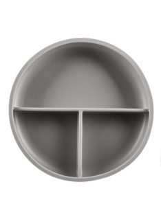   Zopa Szilikon osztott tányér tapadókoronggal - galambszürke Dove Grey