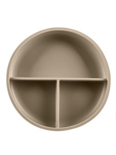   Zopa Szilikon osztott tányér tapadókoronggal - bézs Sand Beige