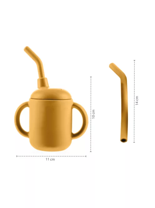 Zopa Szilikon bögre 2 az 1-ben - bézs Sand Beige