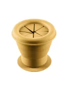 Zopa Szilikon összehajtható snackdoboz tapadókoronggal - mustársárga Mustard Yellow