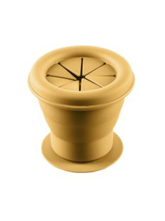   Zopa Szilikon összehajtható snackdoboz tapadókoronggal - mustársárga Mustard Yellow