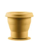 Zopa Szilikon összehajtható snackdoboz tapadókoronggal - mustársárga Mustard Yellow