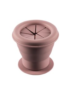   Zopa Szilikon összehajtható snackdoboz tapadókoronggal - rózsaszín Old Pink