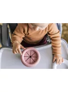 Zopa Szilikon összehajtható snackdoboz tapadókoronggal - rózsaszín Old Pink