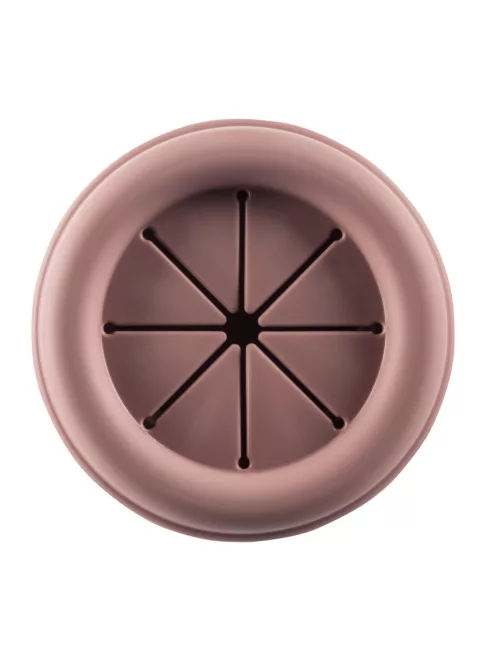 Zopa Szilikon összehajtható snackdoboz tapadókoronggal - rózsaszín Old Pink