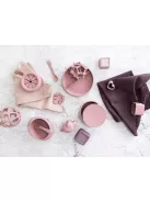 Zopa Szilikon összehajtható snackdoboz tapadókoronggal - rózsaszín Old Pink