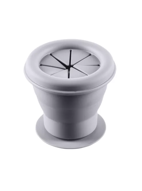 Zopa Szilikon összehajtható snackdoboz tapadókoronggal - galambszürke Dove Grey