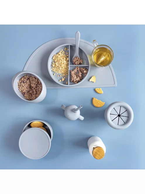 Zopa Szilikon összehajtható snackdoboz tapadókoronggal - galambszürke Dove Grey