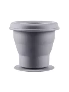 Zopa Szilikon összehajtható snackdoboz tapadókoronggal - galambszürke Dove Grey