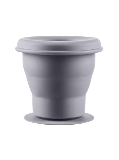 Zopa Szilikon összehajtható snackdoboz tapadókoronggal - galambszürke Dove Grey