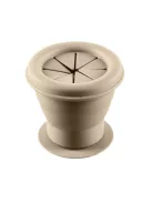 Zopa Szilikon összehajtható snackdoboz tapadókoronggal - bézs Sand Beige