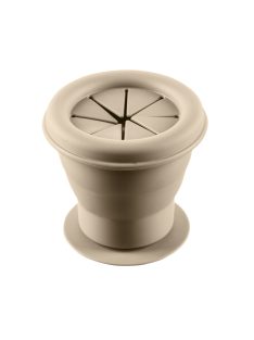   Zopa Szilikon összehajtható snackdoboz tapadókoronggal - bézs Sand Beige