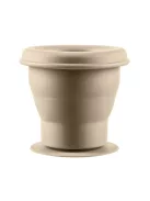 Zopa Szilikon összehajtható snackdoboz tapadókoronggal - bézs Sand Beige