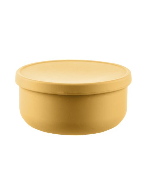 Zopa Szilikon tál fedővel - mustársárga Mustard Yellow