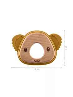   Zopa Szilikon-fa rágóka Koala - mustársárga Mustard Yellow