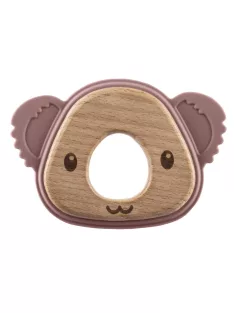 Zopa Szilikon-fa rágóka Koala - rózsaszín Old Pink