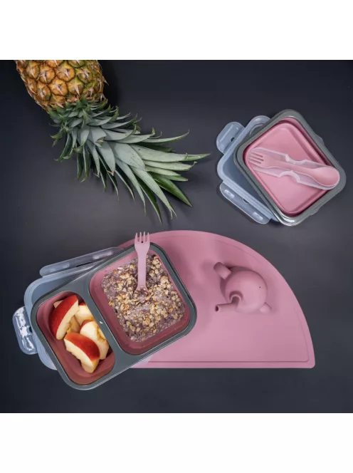 Zopa Szilikon étkezési alátét - rózsaszín Old Pink
