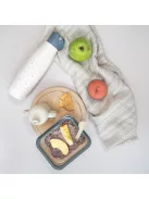 Zopa Szilikon uzsonnásdoboz kis kanállal (kicsi) - mustársárga Mustard Yellow