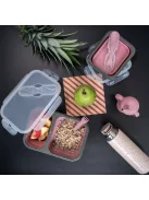 Zopa Szilikon uzsonnásdoboz kis kanállal (kicsi) - rózsaszín Old Pink