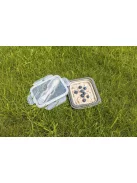 Zopa Szilikon uzsonnásdoboz kis kanállal (kicsi) - galambszürke Dove Grey