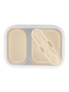 Zopa Szilikon uzsonnásdoboz kanállal (nagy) - mustársárga Mustard Yellow