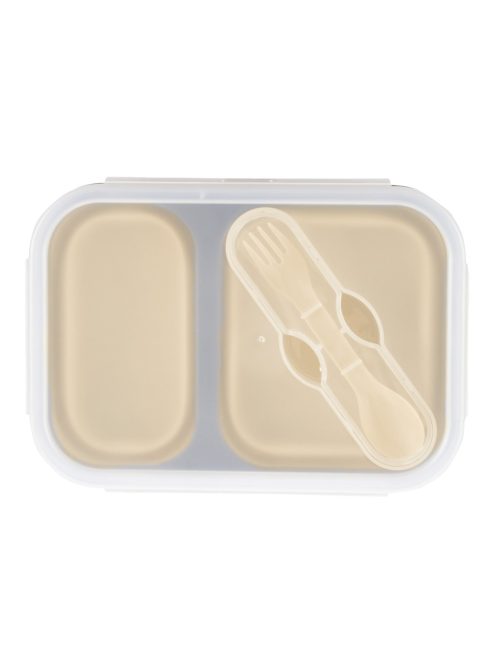 Zopa Szilikon uzsonnásdoboz kanállal (nagy) - mustársárga Mustard Yellow