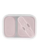 Zopa Szilikon uzsonnásdoboz kanállal (nagy) - rózsaszín Old Pink