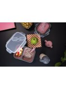 Zopa Szilikon uzsonnásdoboz kanállal (nagy) - rózsaszín Old Pink