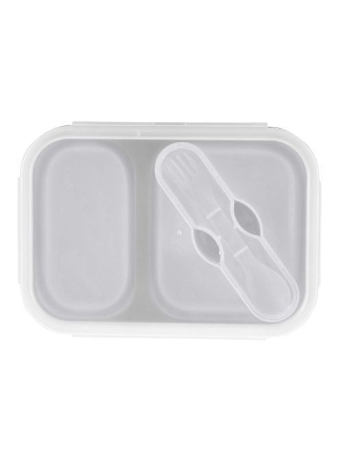 Zopa Szilikon uzsonnásdoboz kanállal (nagy) - galambszürke Dove Grey