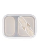 Zopa Szilikon uzsonnásdoboz kanállal (nagy) - bézs Sand Beige