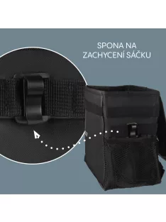 Zopa Vízálló autós hulladékgyűjtő fedéllel Black