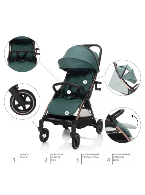 Zopa Quiq 2 babakocsi  Antique Green/Black