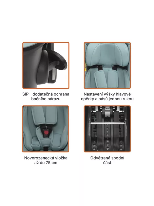 Zopa XM Plus i-Size babahordozó Coral Pink