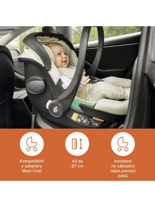 Zopa XM Plus i-Size babahordozó Boss Grey