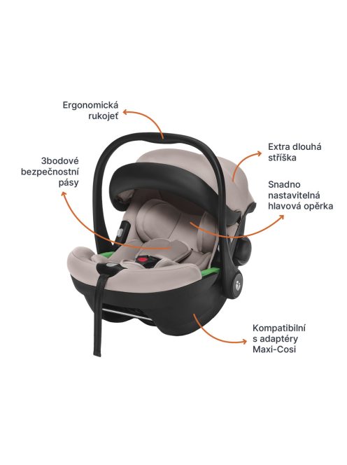 Zopa XM Plus i-Size babahordozó Boss Grey